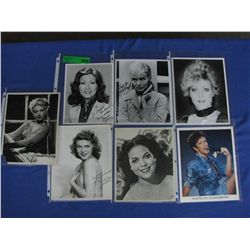 Collection of 7- 8x10 Autograph Photos