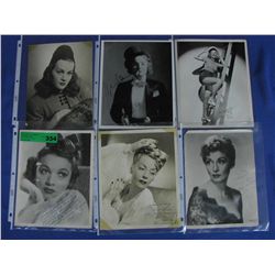 Collection of -6-8x10 Vintage Photos with Autogra