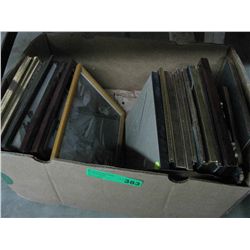 Large Box lot of Framed Pictures & Photos