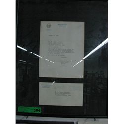 Ronald Reagan Signed Letter (40th US President)