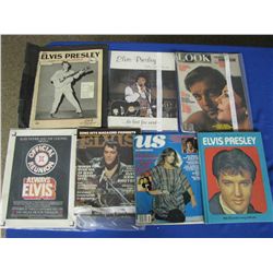 Six Elvis Magazines & Elvis Book