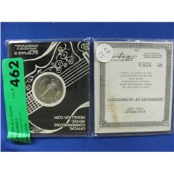 Commemorative Minted Elvis Coin with papers