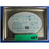 Image 1 : Wladiziu Liberace signed  Master Card Receipt