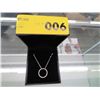Image 1 : Sterling silver diamond necklace