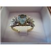Image 2 : 14kt gold topaz & diamond ring