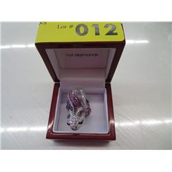 Crystal lizard cocktail ring