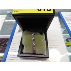 Amethyst & diamond tennis bracelet