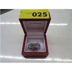 Man's dragon ring with crystal eyes & fire