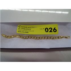 Man's gold clad bracelet
