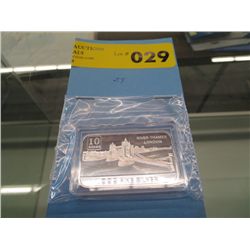 .999 solid silver "London Bridge" art bar.