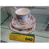Image 1 : Royal Albert - Petit Point tea cup, saucer & plate