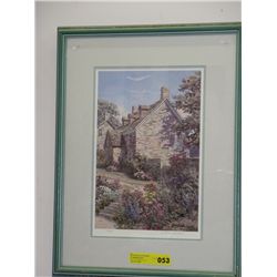 Framed print signed, limited edition