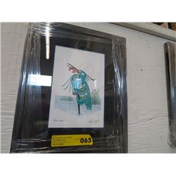 Richard Shorty, framed print -"Green Heron"