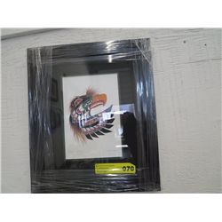 Richard Shorty framed print, "Thunderbird Mask"
