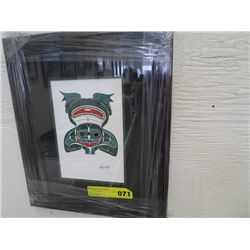 Richard Shorty framed print, "Frog"