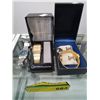 Image 1 : Three watches, cuff links, lighter, silver ring
