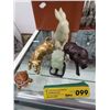 Image 1 : Five figurines assorted material