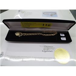 Gold Padlock bracelet