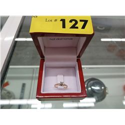14 KT Yellow Gold Diamond Cluster estate ring