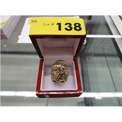 Solid bronze cast Adolph Hitler ring