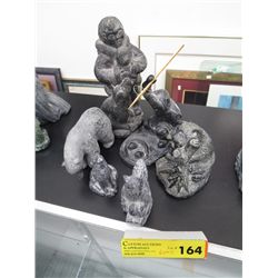 6 pieces Canadian  stone carvings