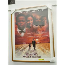 Framed movie poster
