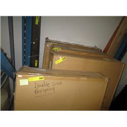 Metal framed box spring, queen size