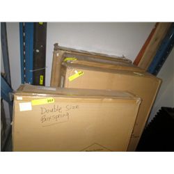 Metal framed box spring, queen size