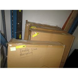 Metal framed box spring, queen size