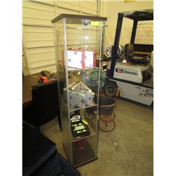 Glass display case