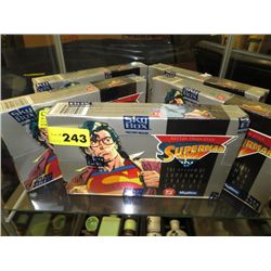 Five boxes of superman collector cards
