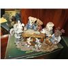 Image 1 : Two Boyd's bears and friends, with boxes