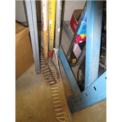Four rakes, assorted sizes