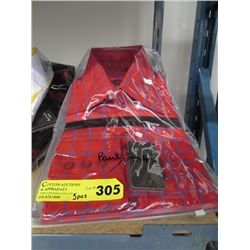 Five new dress shirts, in package