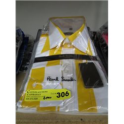 Six new dress shirts, in package