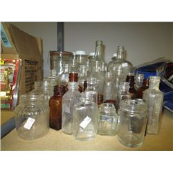 3 dozen glass bottles