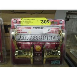 Keyed lever style exterior door locks