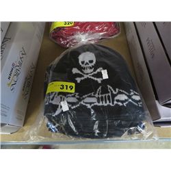 Ten knitted caps