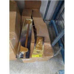 Case of wooden towel bars & robe hooks