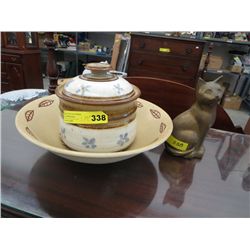 Pottery and brass