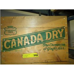 Wooden vintage Canada Dry crate