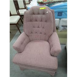 Upholstered swivel rocker