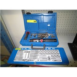 Cordless screwdriver & tap & die set