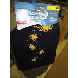 Blue car mats
