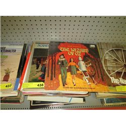 Stack of vinyl records