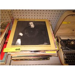 Stack of vinyl records