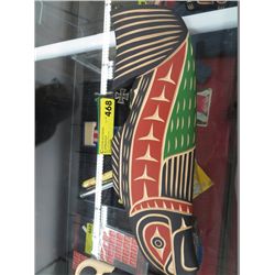 Native carving by Harvey John - Salmon