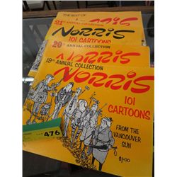 4 "Norris" cartoon books