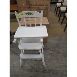Child's wooden high chair