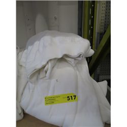 5 White sweat shirts - sized med and large